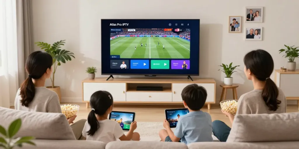 Téléchargez l'application Atlas Pro IPTV pour profiter de la télévision en direct en famille.